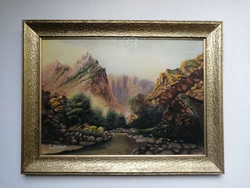 Beautifully framed E. Wentworth original.