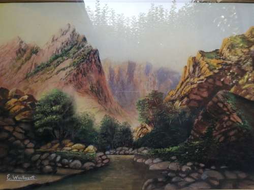 Beautifully framed E. Wentworth original.