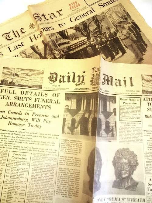 Anglo-Boer War and ZAR Interest Auction: Historical Smuts Archive, Newspaper Collection