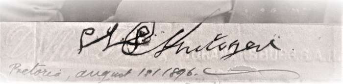 Signed Studio Photograph of President S.J.P. (Paul) Kruger