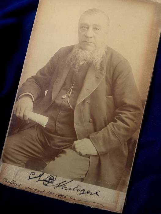 Signed Studio Photograph of President S.J.P. (Paul) Kruger