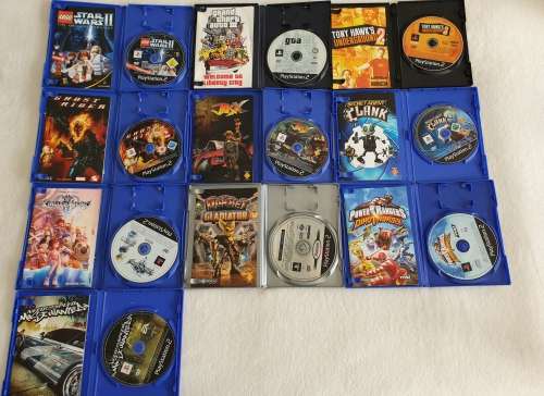 Playstation 2 Slim Console + 10 Games + Memory Card