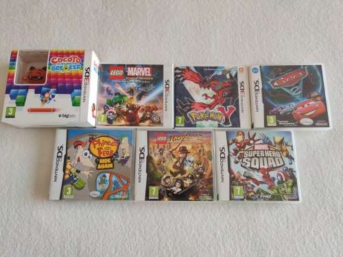 Nintendo 3DS Console + 7 Games + Box (EUR)