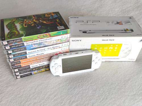 Playstation Portable Console And 10 Games (Model 1000 PSP)