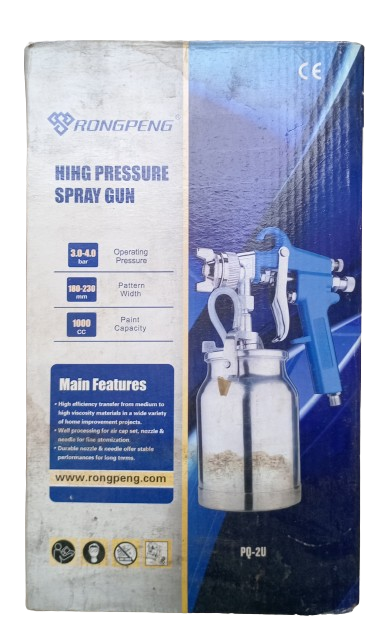 RONGPENG High Pressure Suction Feed Spray Gun - NEW Suction Feed Paint Spray Gun