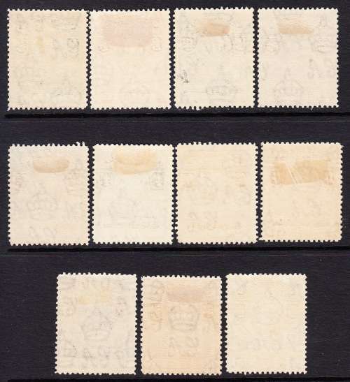 Basutoland 1938 KG VI Definitive  set , MLH         (SACC 18-28 , CV R2300)