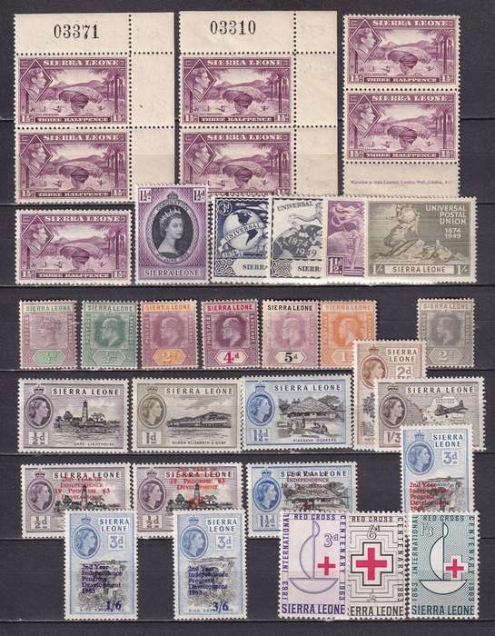 Sierra Leone 1896 > part sets , M/H