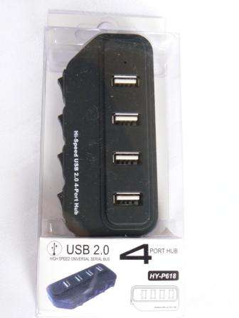 USB 4 Port Hub with on/off switches