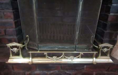 Brass Fire Surround Ornate Design
