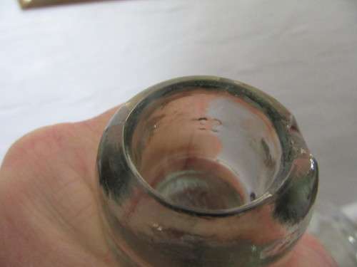 Vintage Clear Glass  Demijohn Bottle For Maureen Only
