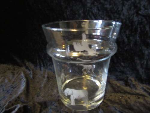 Etched  Crystal  Ice Bucket
