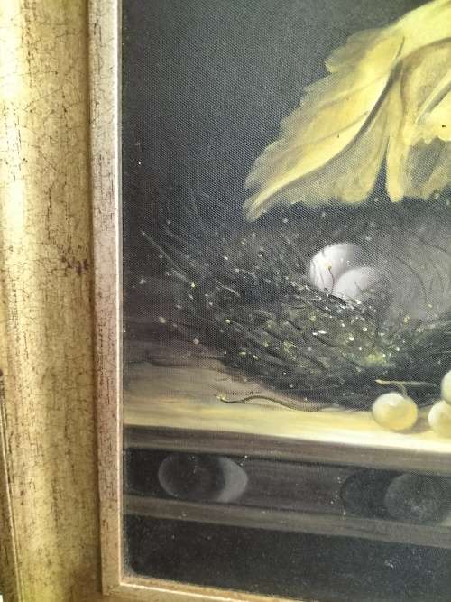 Still Life Painting with Fruit Framed