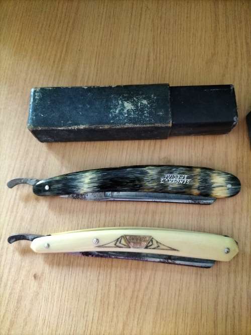 Pair of Antique Straight Cut Razors