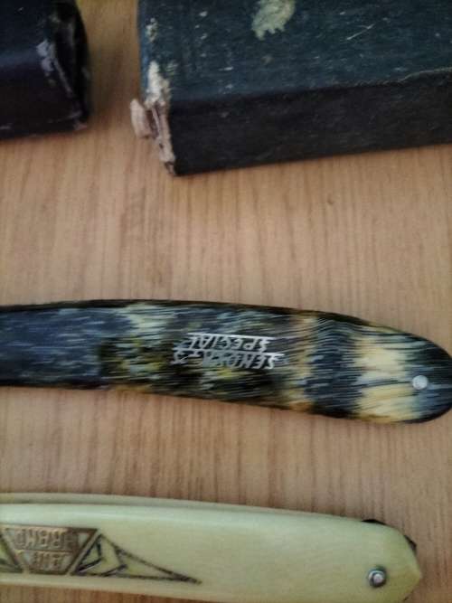 Pair of Antique Straight Cut Razors