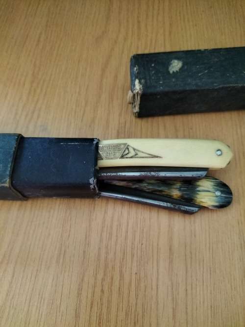 Pair of Antique Straight Cut Razors
