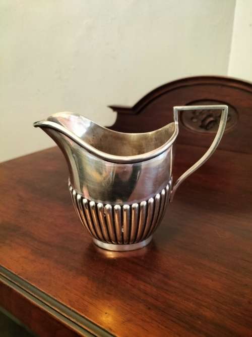 EPNS Silver Sugar Bowl & Creamer