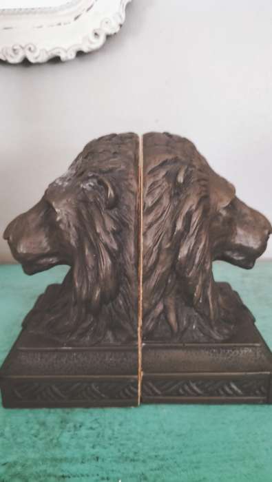 Beautiful Large Lion Bookends