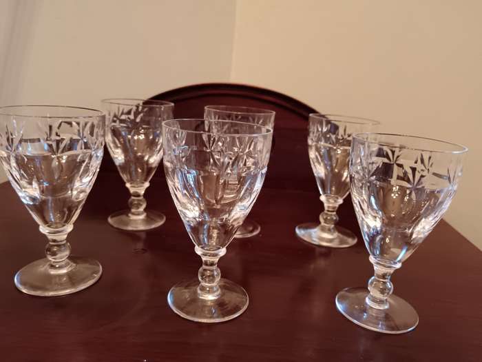 Vintage Webb Corbett Sherry Glasses Set of 6