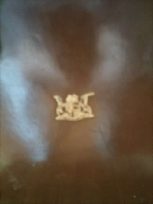 Leather Briefcase with Old SA Coat of Arms