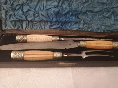 Bone Handled Carving Set