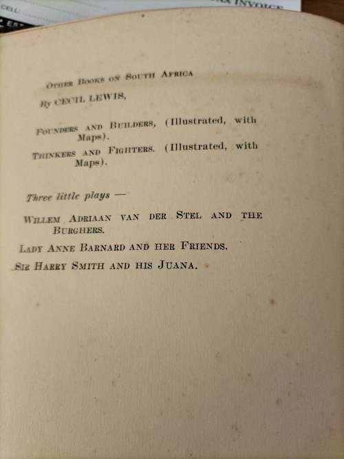 Cape Town Treasures Of The Mother City of South Africa by Cecil Lewis & GE Edwards c 1927