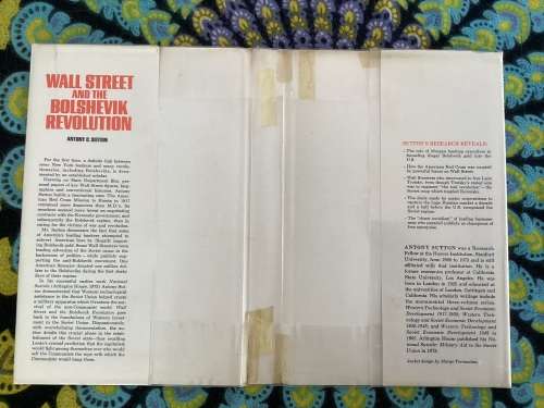 Wall Street and the Bolshevik Revolution. by Antony C Sutton.