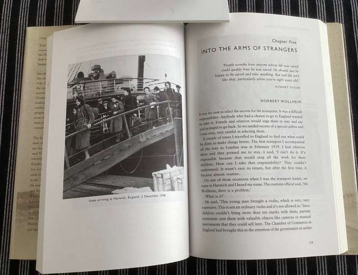 Into the Arms of Strangers. Hardcover, first edition.