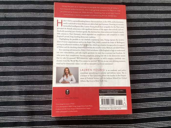 Hitlers Girl. Paperback, by Lauren Young (230 pages) 1st Edition.