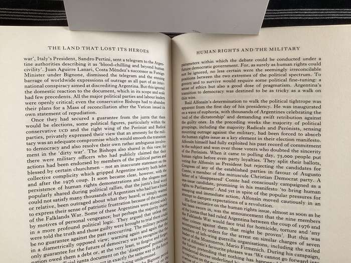The Land That Lost Its Heroes. Hardcover, 1st Ed. Fine Condition.