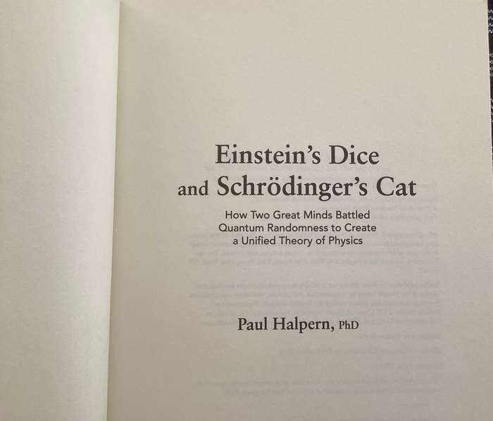 Einsteins Dice & Schrodingers Cat. Paperback by Paul Halpern, in a V Good condition.