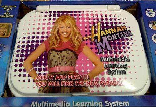 HANNAH MONTANA BABY LAPTOP - INTELLIGENT LEARNING GAME PLUS FREE BACKPACK!!! GRAB IT!!!