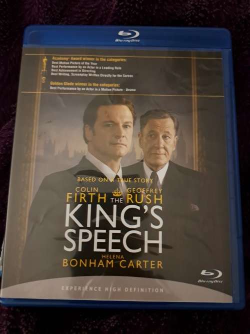 Blue Ray King`s Speech DVD