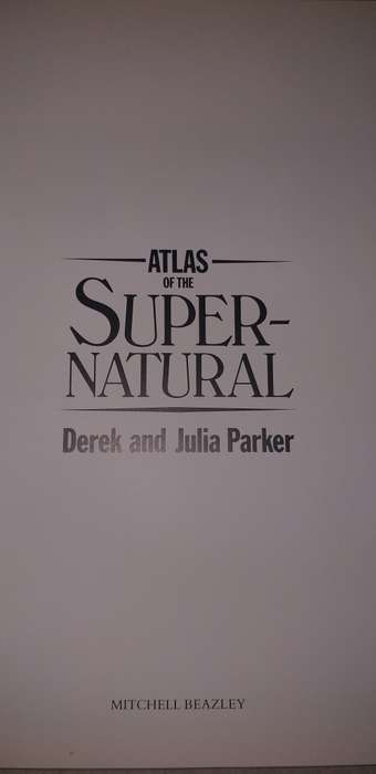Atlas of the Supernatural Book  World that defines Supernatural
