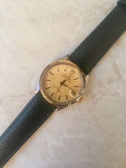 Tudor Prince OysterDate Two-Tone with Fluted Gold Bezel