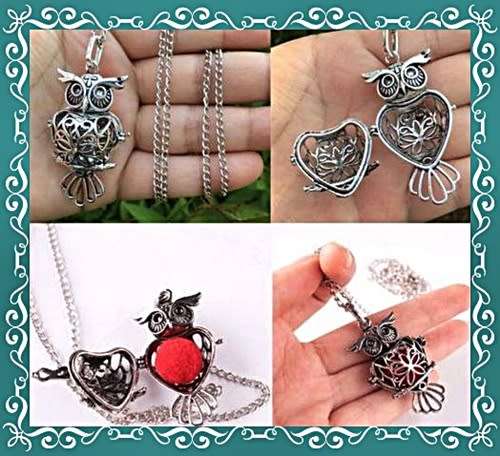 Aromatherapy oil diffuser oil pendant necklace