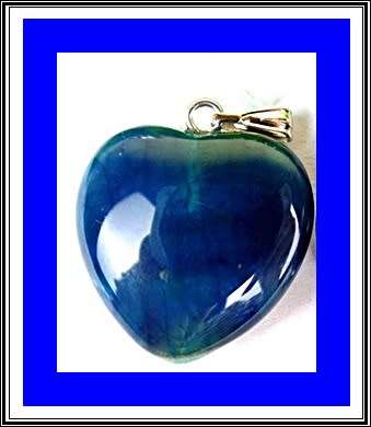 Cute heart shape stone pendant