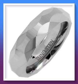 Stylish Gents comfort fit ring well made in Tungsten  Size : 8.75