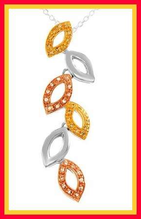 Sterling silver necklace (3-tone)