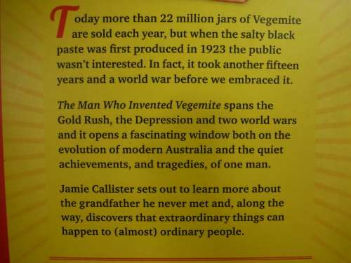 The Man Who Invented Vegemite - Paperback - Jamie Callister