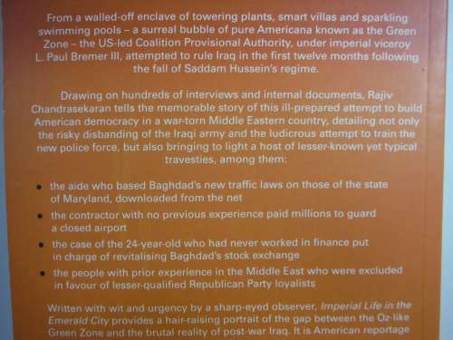 Imperial Life in the Emerald City - Rajiv Chandrasekaran,