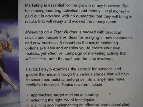 Marketing on a Tight Budget - Paperback - Patrick Forsyth