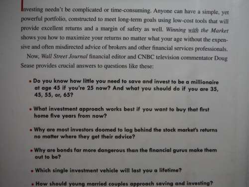 Winning with the Market : Beat the Traders and Brokers - Douglas R. Sease