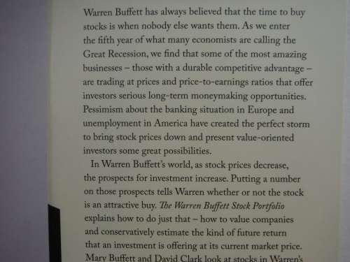 The Warren Buffett Stock Portfolio - Hardcover - Mary Buffett
