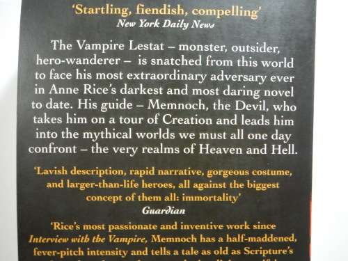 Memnoch the Devil : The Vampire Chronicles - Anne Rice