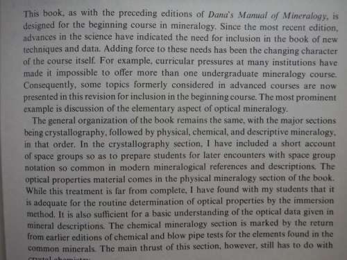 Dana`s Manual of Mineralogy - 18th Edition - Cornelius S. Hurlbut, Jr. - 1971