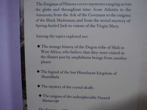 The Enigmas of History : Myths, Mysteries and Madness From Around the World - Alan Baker