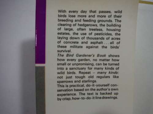 The Bird Gardener`s Book - Hardcover - Rupert Barrington - Published 1971