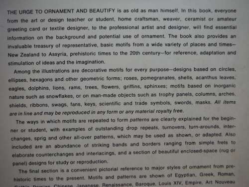Handbook of Decorative Design and Ornament - Mary Jean Alexander - Published 1965