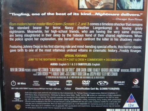 A Nightmare on Elm Street - Dvd
