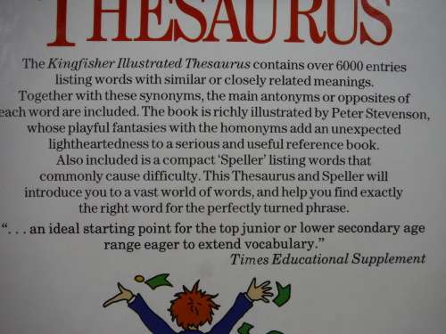 Kingfisher Illustrated Thesaurus - Hardcover